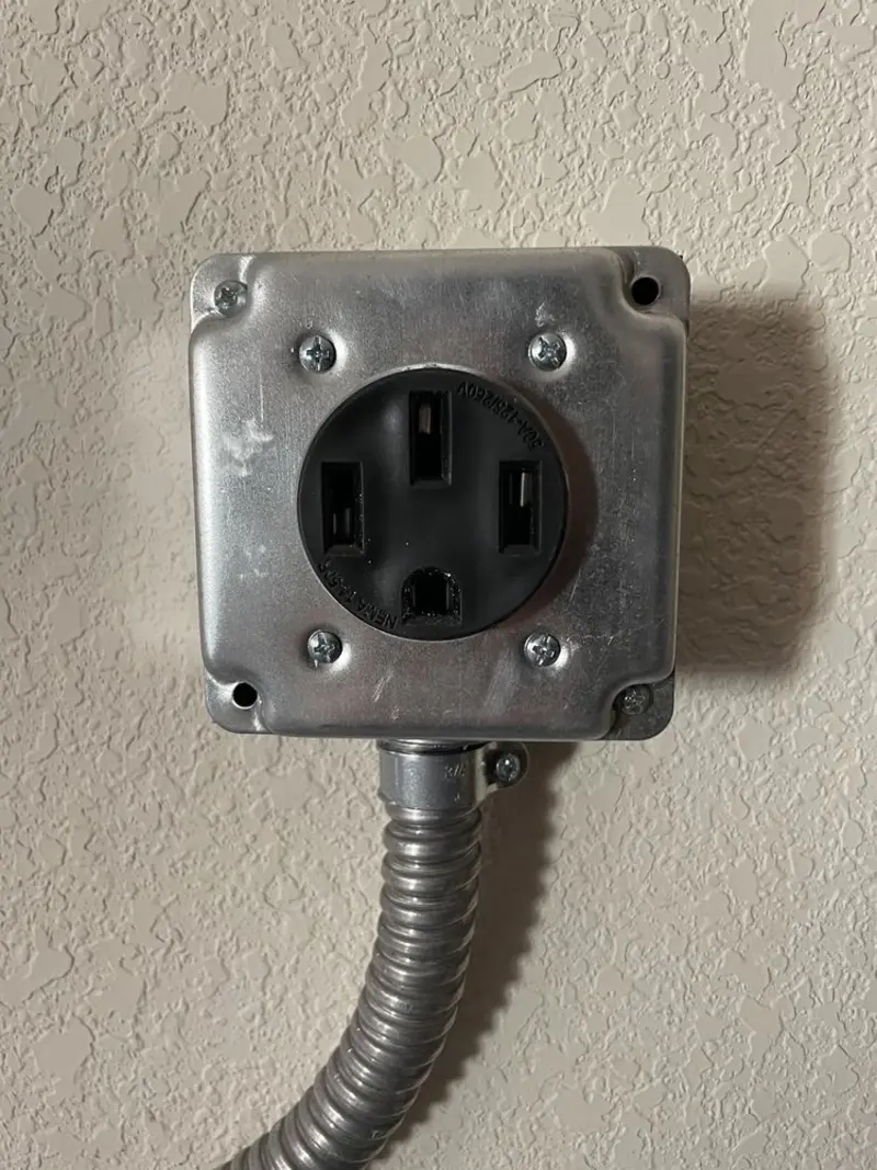 NEMA 14-50 outlet installed for Electrical Panel Upgrade in Crockery